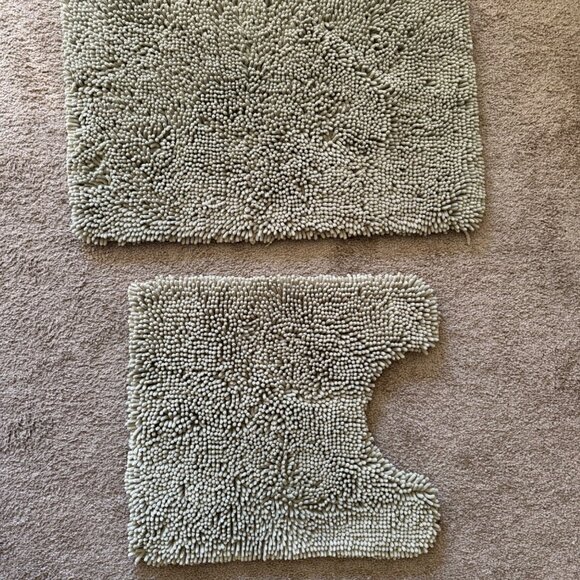 Mayshine Bath Rug Set, Green.... 2 piece - Picture 1 of 10